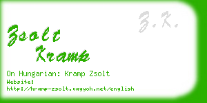 zsolt kramp business card